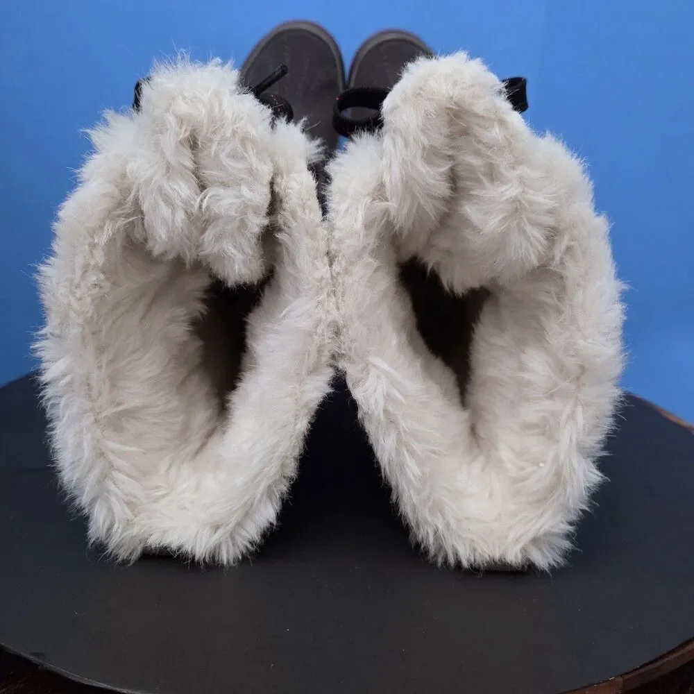 Sorel Tivoli High II Boots Women’s 6 Grey Suede Felt with Faux Fur Lining